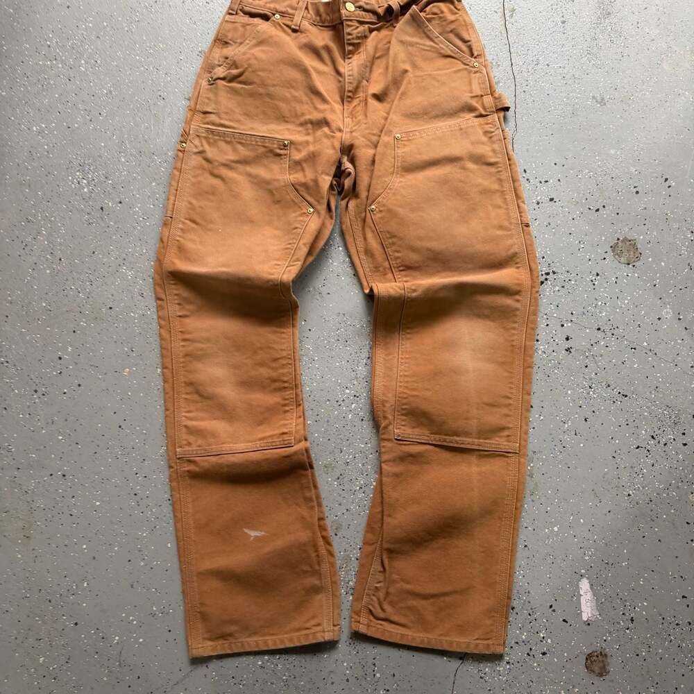 Carhartt B01 Tan Double Knee Work Pants 34x34 - Picture 7 of 8